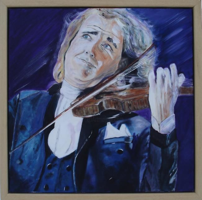 Painting titled "andre rieu" by Annette Steens, Original Artwork