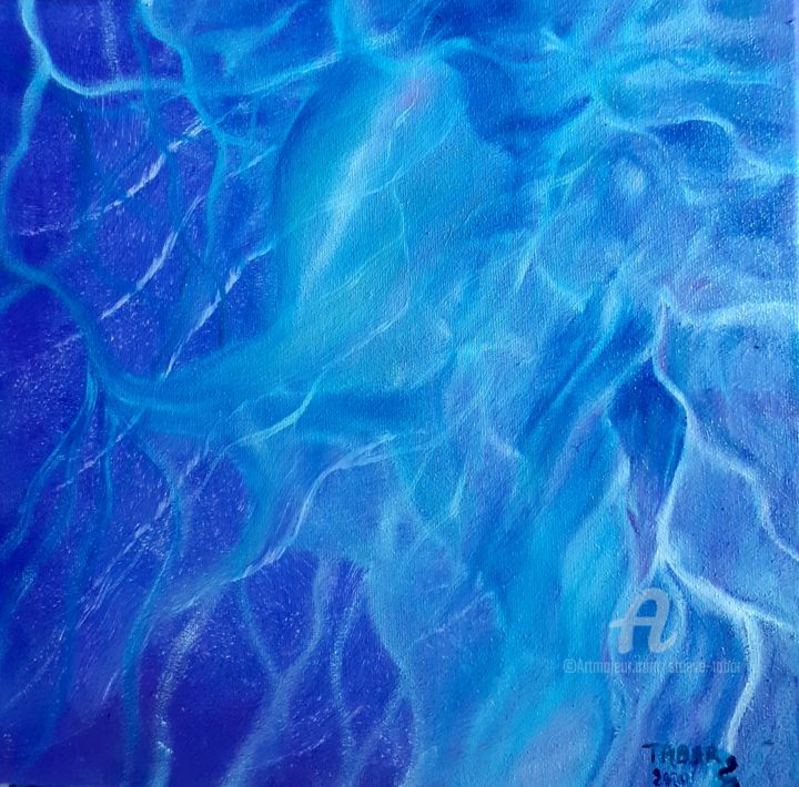 Peinture intitulée "Esprit  turquoise d…" par Steeve Tabar, Œuvre d'art originale, Acrylique