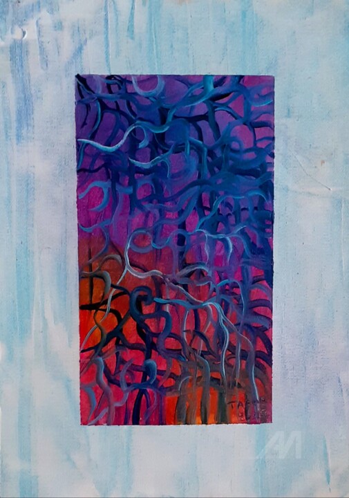 Peinture intitulée "Mauvité" par Steeve Tabar, Œuvre d'art originale, Huile