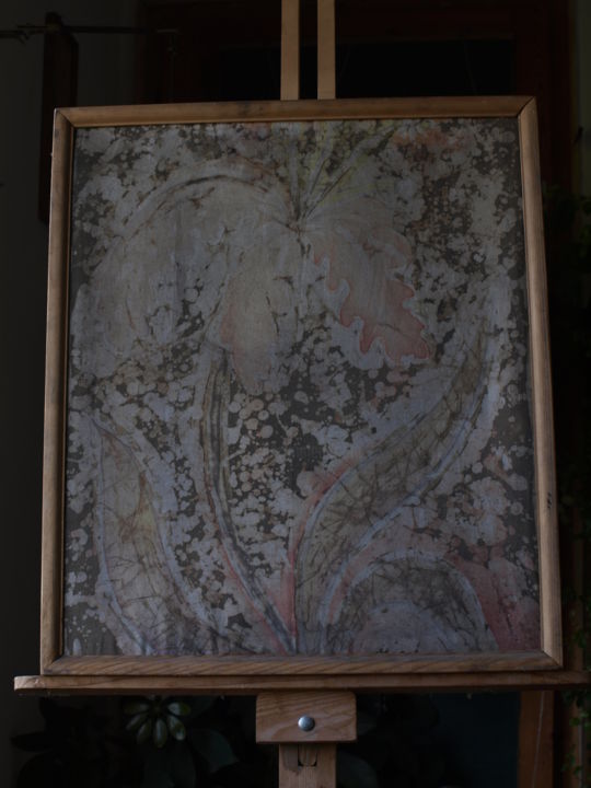 Painting titled "Flower" by Petar Ivanov, Original Art, Oil