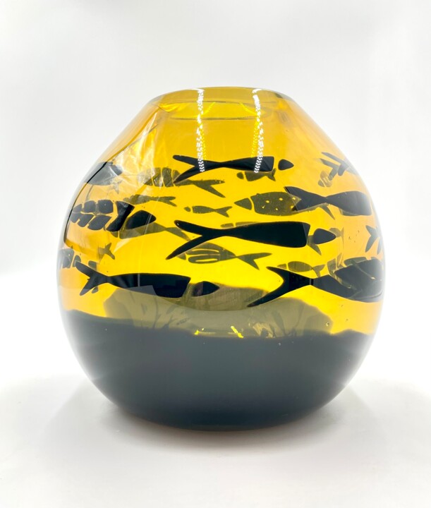 「Graal Glass3」というタイトルの彫刻 Stefan Dziadoszによって, オリジナルのアートワーク, ガラス