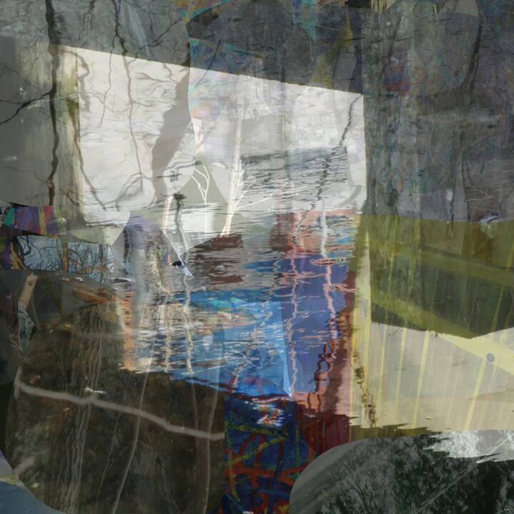 Arte digital titulada "Deep Surface" por Stefan Fransson, Obra de arte original, Collages