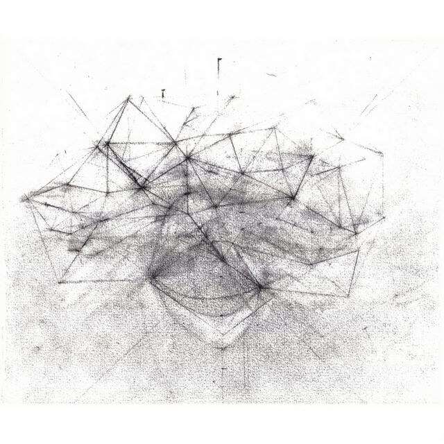 Dibujo titulada "Geometric drawing." por Stefan Fransson, Obra de arte original, Lápiz