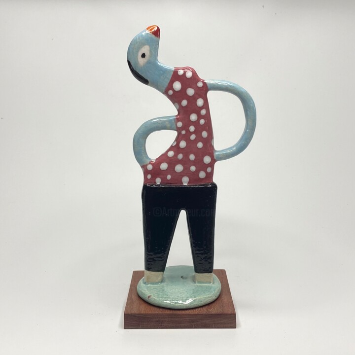 Sculpture titled "Trans Delight" by Stefan Mager, Original Artwork, Ceramics