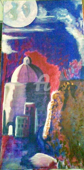 Pittura intitolato "Dei sogni...(piccol…" da Stefania Colizzi, Opera d'arte originale