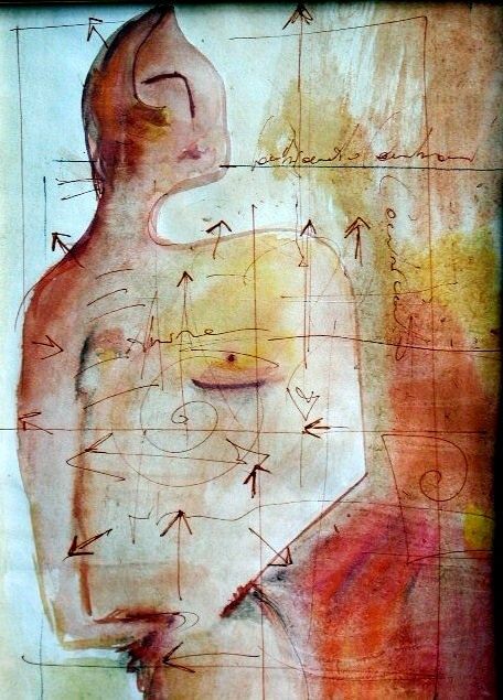 Картина под названием "L'ultima tentazione" - Stefania Sergi, Подлинное произведение искусства