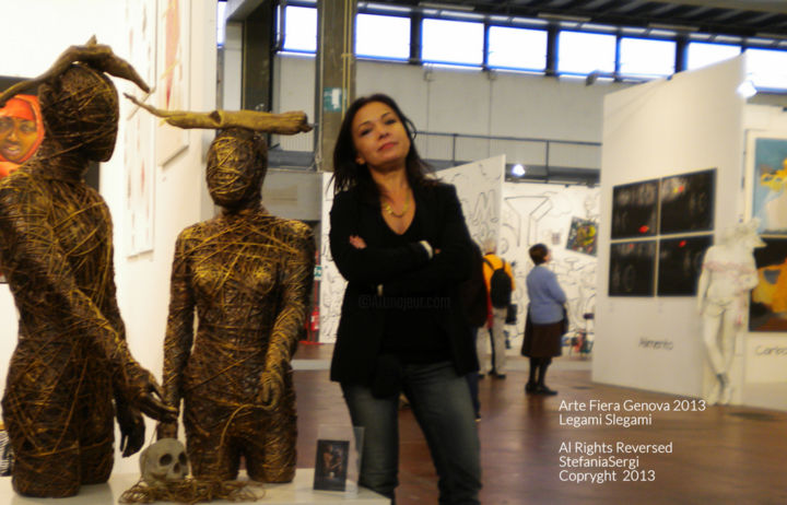 Sculpture titled "Fiera internazional…" by Stefania Sergi, Original Artwork