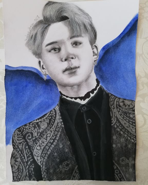 Jimin Bts Zeichnung Zeichnungen Von Stefanie Artmajeur