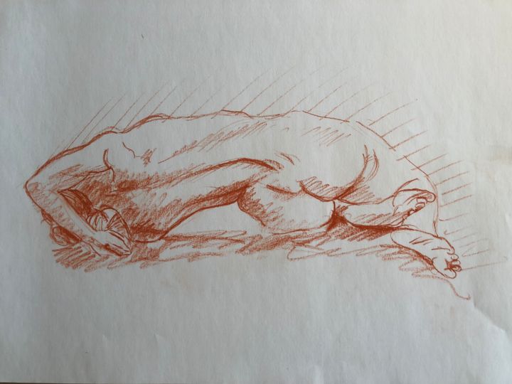 Disegno intitolato "Croquis 22" da Stefano Di Marco, Opera d'arte originale, Pastello