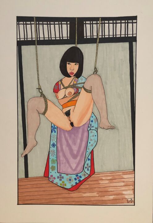 Painting titled "another YUA" by Stefano Lusvardi (Ludwig), Original Artwork, Marker