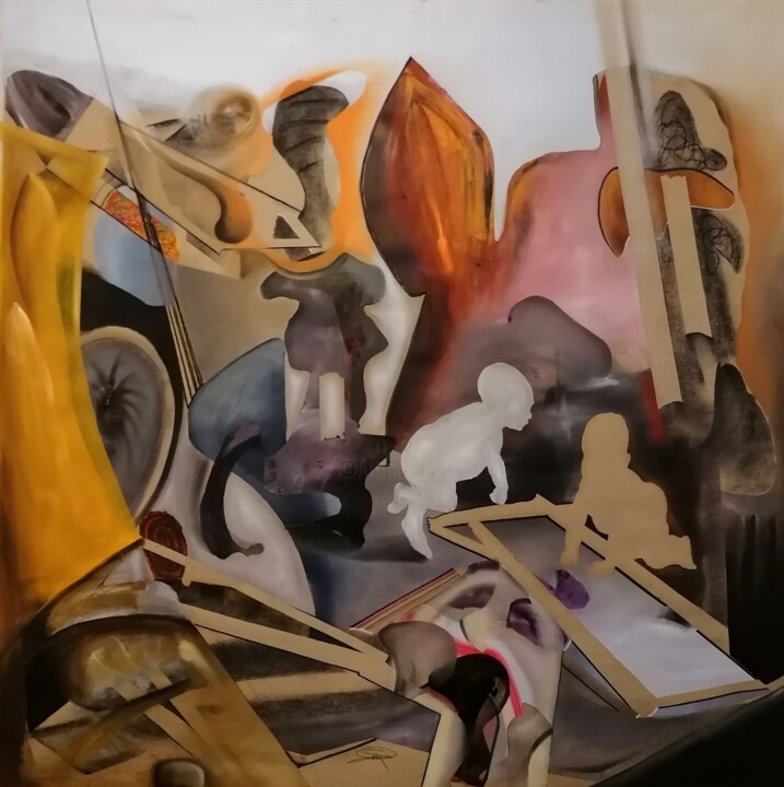 Painting,  59.1x59.1 in 