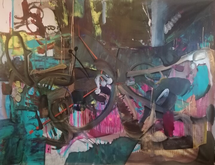 Painting,  63x82.7 in 
