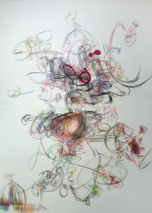 Peinture intitulée "CATEDA" par Stefano Mazzolini, Œuvre d'art originale, Graphite