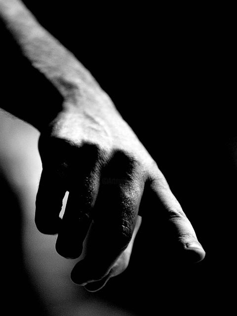 Photography titled "Black Hands White 03" by Stefano Ceretti, Original Artwork