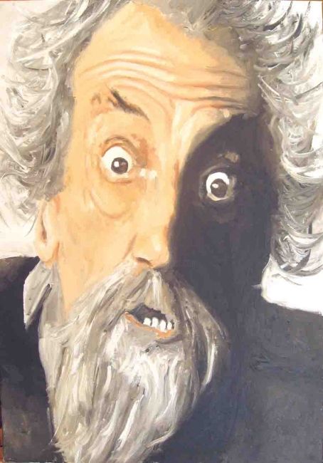 Painting titled "la follia di Don Ch…" by Stefano Davidson, Original Artwork