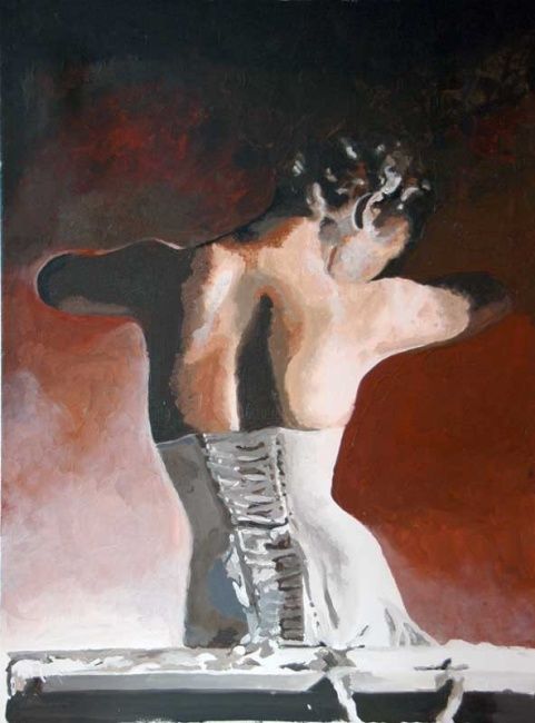 Peinture intitulée "IL CORSETTO (Omaggi…" par Stefano Davidson, Œuvre d'art originale