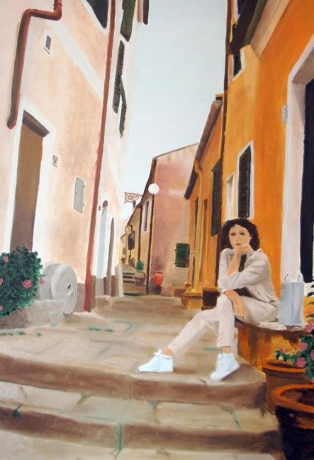 Pittura intitolato "CAPOLIVERI" da Stefano Davidson, Opera d'arte originale