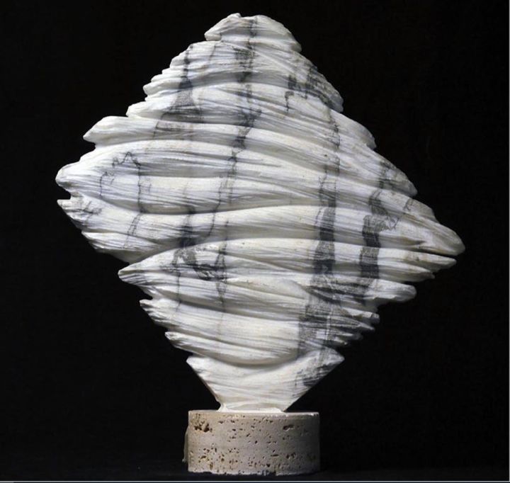 Escultura intitulada "Membrana 10" por Stefa Bluestone, Obras de arte originais, Pedra