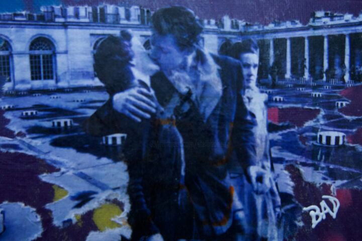 Collages titulada "Baiser" por Bad, Obra de arte original, Collages