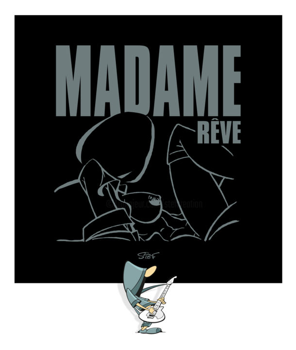 Arts numériques intitulée "Madame Rêve 10 Ans" par Stef'Création, Œuvre d'art originale, Peinture numérique