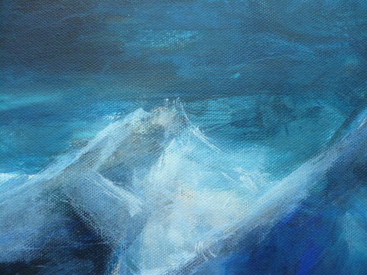 Painting titled "Nordland 3 Detail" by Steffi Goldrand, Original Artwork