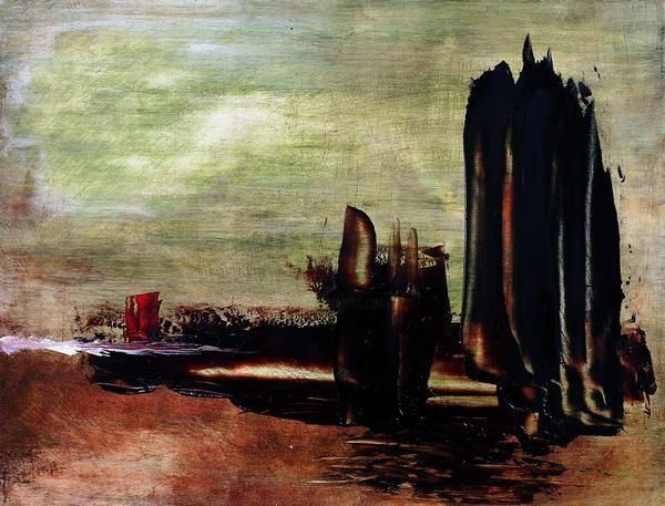 Painting titled "Obsolescence" by Stéphanie Muller, Original Artwork