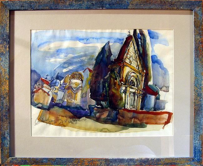 Painting titled "Castle" by Klaus Steigner, Original Artwork, Other