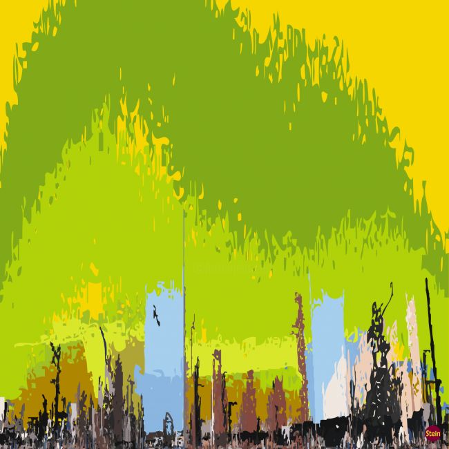 Arts numériques intitulée "Harlem" par Stein, Œuvre d'art originale, Peinture numérique