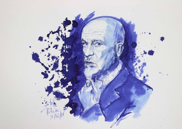 Pintura intitulada "John Malkovic 10 De…" por Stella Polare, Obras de arte originais, Tinta
