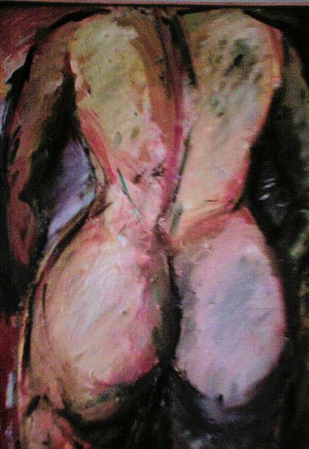 Painting titled "Nud" by Steluta Dumitrescu Zelici, Original Artwork