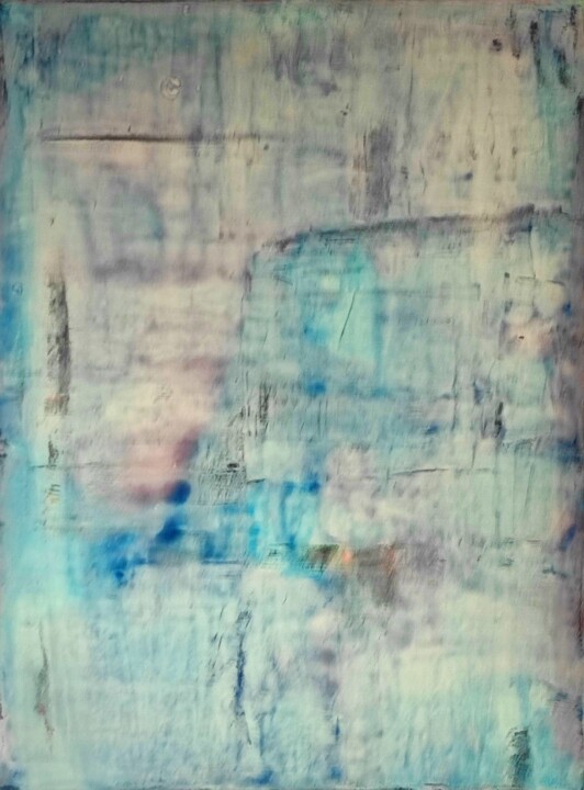 Картина под названием "Sérénité" - Stéphane Droit, Подлинное произведение искусства, Акрил Установлен на Деревянная рама для…