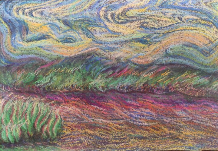 Pintura titulada "Река моей жизни. Ир…" por Stepan Shipkov, Obra de arte original, Pastel