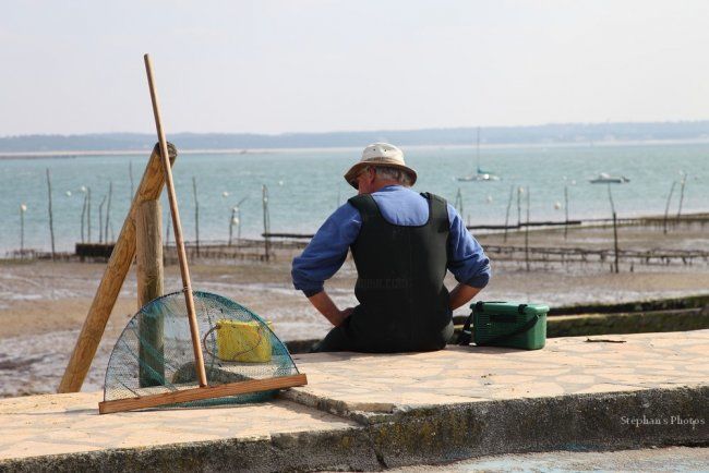 Photographie intitulée "La pêche aux coquil…" par Stéphan Bosc, Œuvre d'art originale,