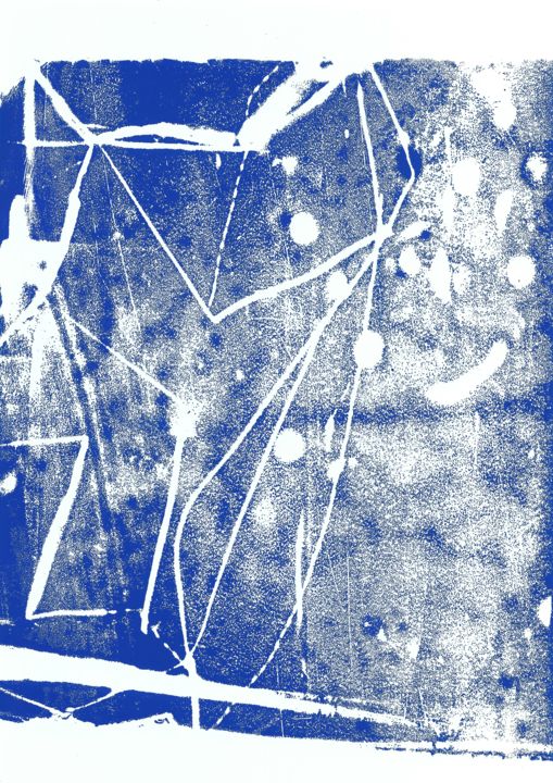 Εκτυπώσεις & Χαρακτικά με τίτλο "Constel 3" από Kaviv, Αυθεντικά έργα τέχνης, Μονοτυπία