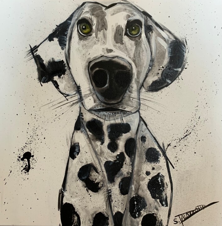 Painting titled "Dalmatien" by Stéphane Palazzotto, Original Artwork, Acrylic