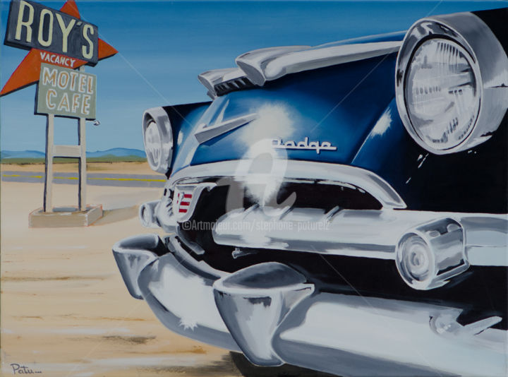 Painting titled "Dodge.jpg" by Stephane Paturel, Original Artwork, Oil