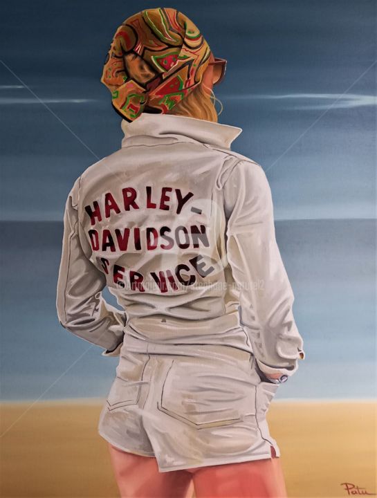 Картина под названием "Race of Gentlemen 7…" - Stephane Paturel, Подлинное произведение искусства, Масло
