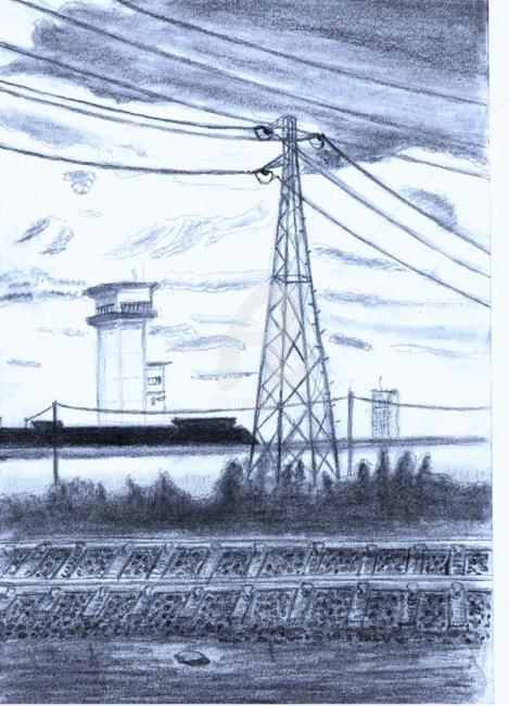 「industriel」というタイトルの描画 Stephによって, オリジナルのアートワーク