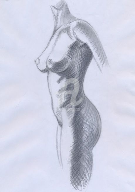 「Buste」というタイトルの描画 Stephによって, オリジナルのアートワーク