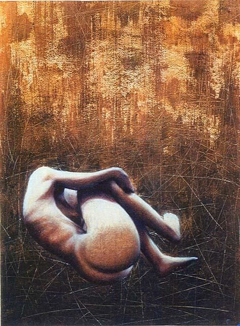 Peinture intitulée "nus" par Stéphane Favre, Œuvre d'art originale, Acrylique
