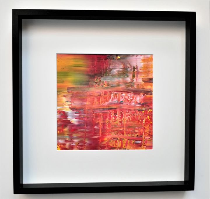 Painting titled "2018-orange-rose-30…" by Stéphane Vanhove, Original Artwork, Acrylic