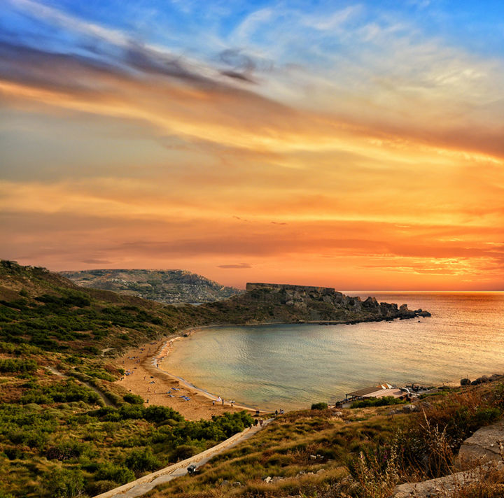 Photography titled "Għajn Tuffieħa Bay…" by Focal Point, Original Artwork