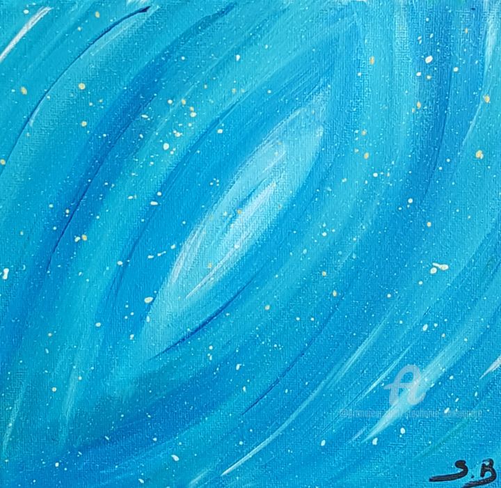 Painting titled "Infini" by Stéphanie Bonsignore Montaggioni, Original Artwork, Acrylic