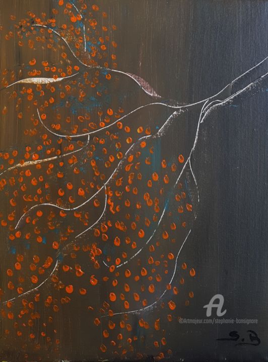 Painting titled "Boutures" by Stéphanie Bonsignore Montaggioni, Original Artwork, Acrylic