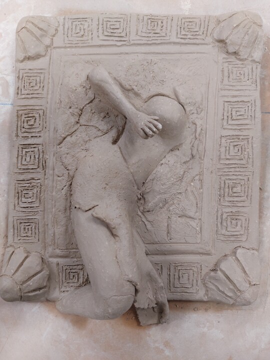 Sculptuur getiteld "Natività" door Etteilla, Origineel Kunstwerk, Terra cotta