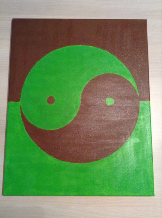 Painting titled "Zen" by Stephanie Dieu, Original Artwork