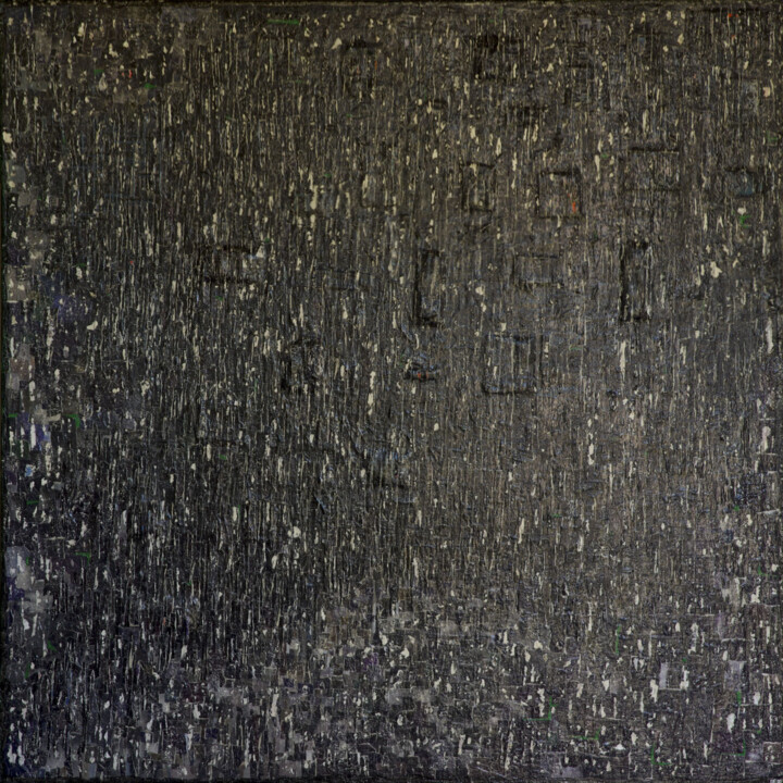 Pittura intitolato "Big Black" da Stéphanie Jouffret, Opera d'arte originale, Collages
