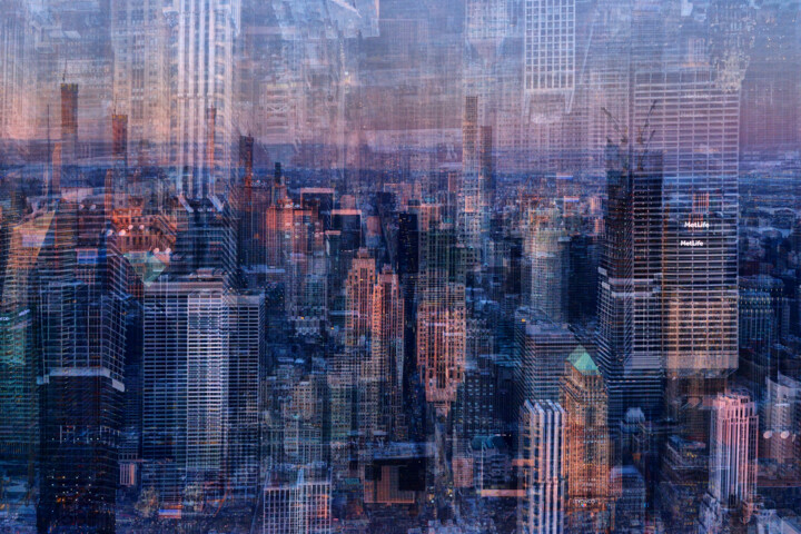 Photography titled "Manhattan" by Stephanie Jung, Original Artwork, Manipulated Photography
