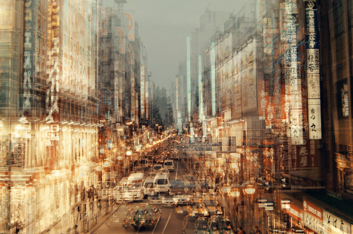 Fotografía titulada "Tokyo Night" por Stephanie Jung, Obra de arte original, Fotografía manipulada