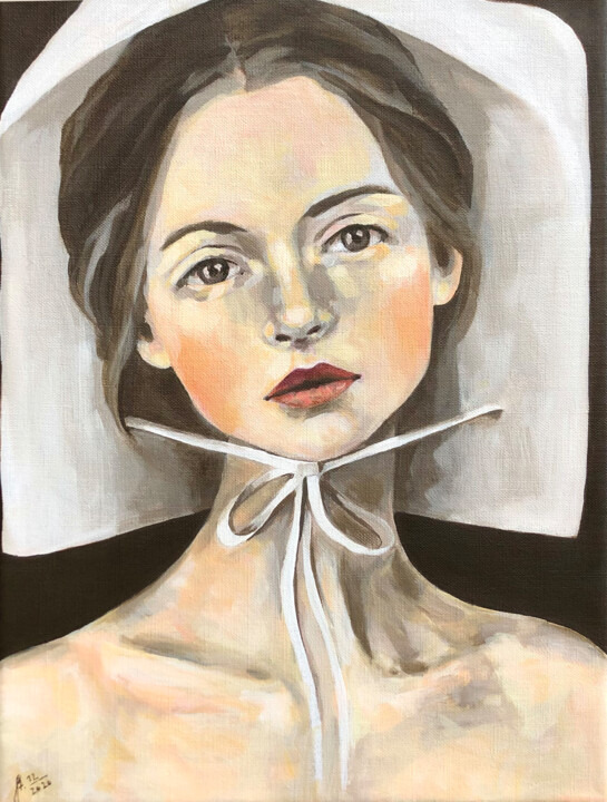 Картина под названием "Clara" - Stephanie Marie Steinhardt, Подлинное произведение искусства, Акрил